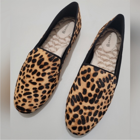 Birdies Starling Cheetah Calf Hair
Loafer Flat Smoking Slippers Size 7 - Picture 3 of 9
